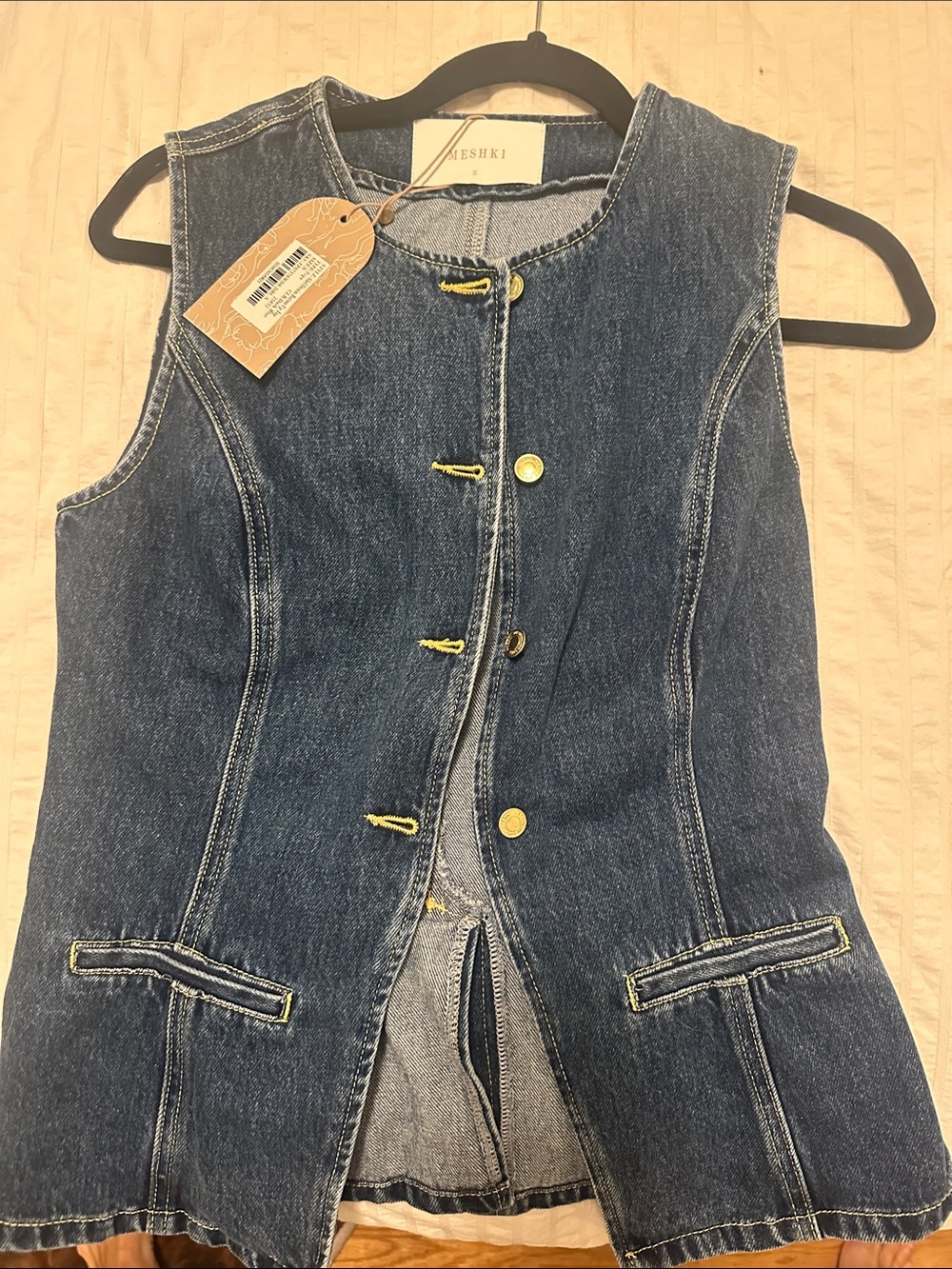 Meshki women’s Denim Vest & Short Set